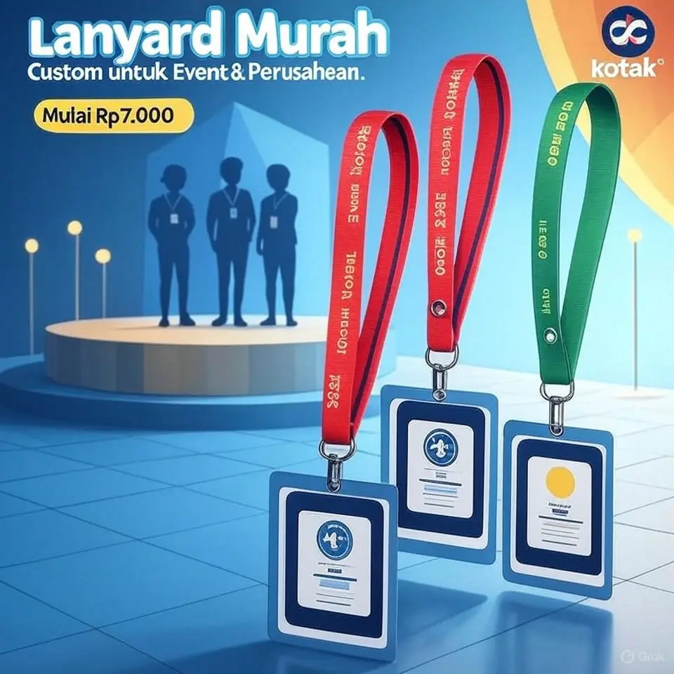 Lanyard Murah Jakarta, Solusi Cetak Lanyard ID Card Custom Berkualitas